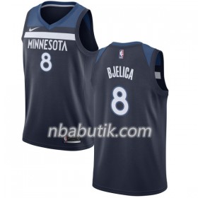 NBA Mænd Trøje Minnesota Timberwolves Nemanja Bjelica 8 Nike 2017-18 Navy Swingman